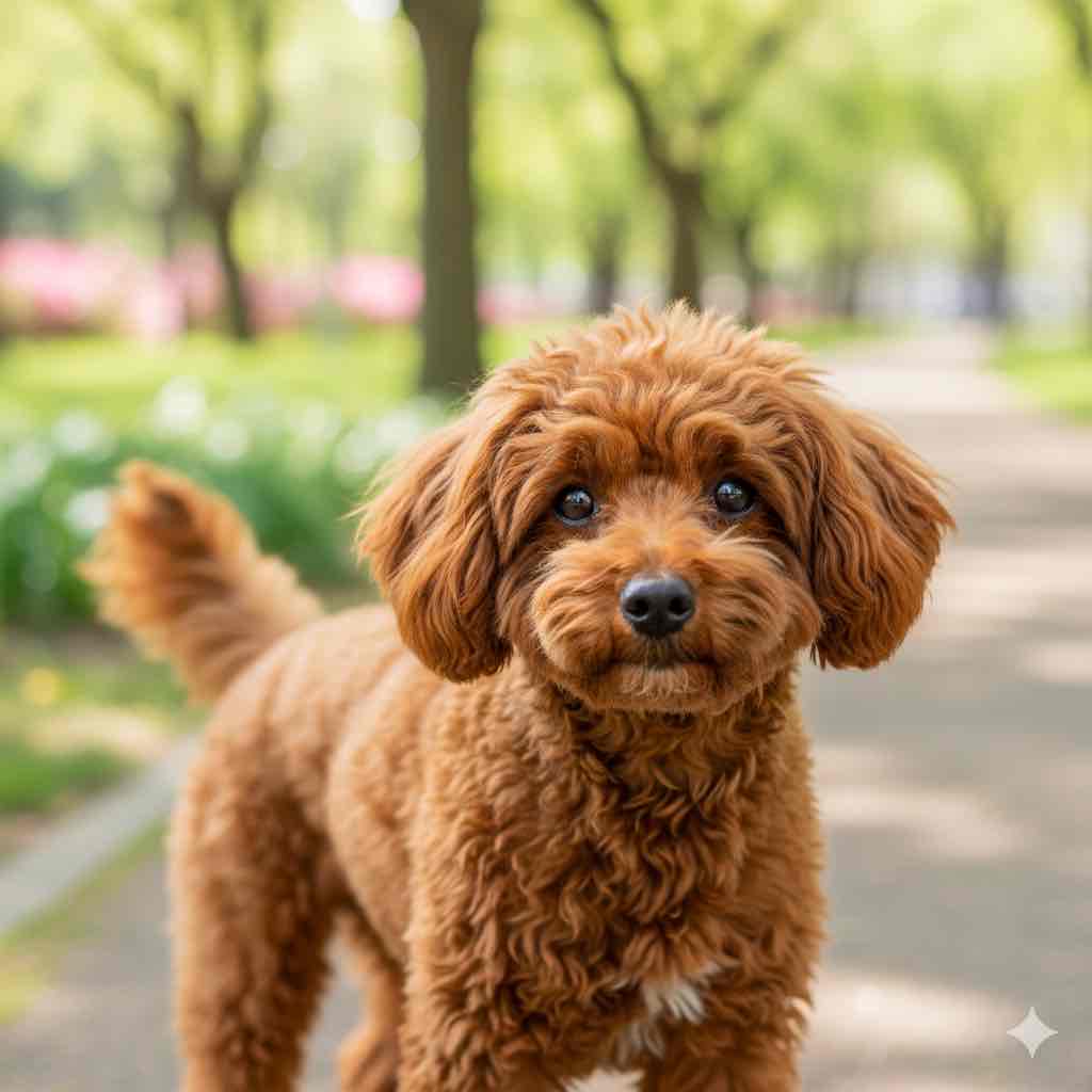 公園にいる犬