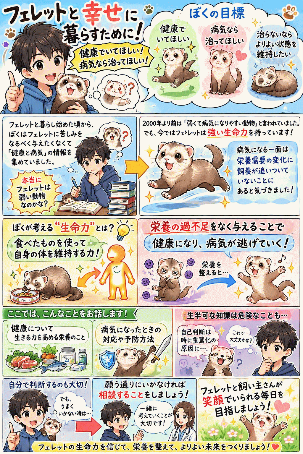 フェレットと幸せに暮らすために 永池清詩からのメッセージ